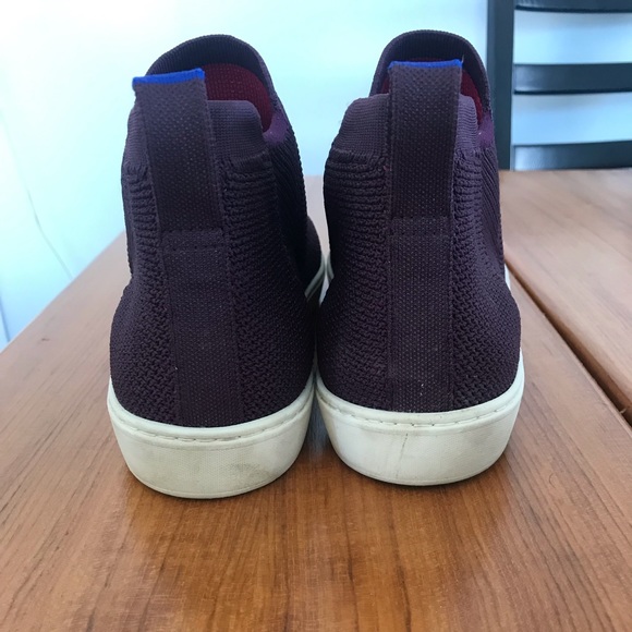 Rothys Chelsea boot in Berry Lattice Stitch size 12 - Picture 4 of 6